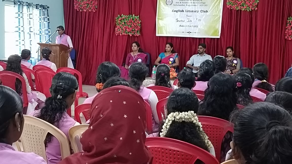 Department of English Organizes Invited Talk on Australian Literature : An Overview by Dr. S. A. Aswin, Lecturer of English, Scott Christian College (Autonomous),  Nagercoil.